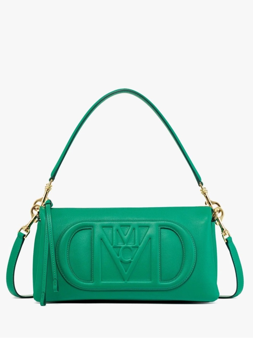 MCM Mode Travia Shoulder Bag Spanish Calf Leather in Bosohorus Green NWT